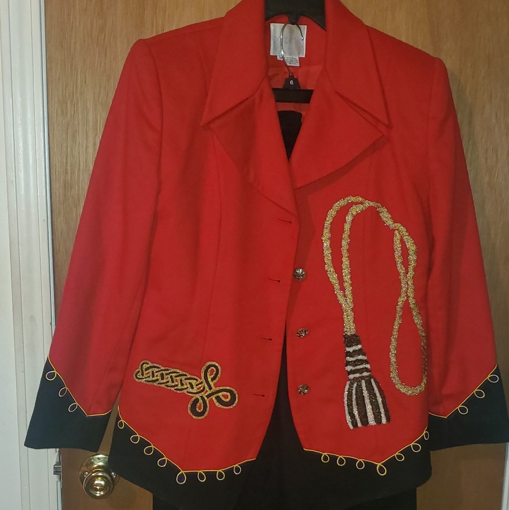 Two piece jacket and skirt